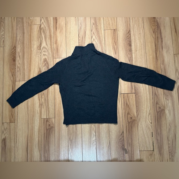 CALVIN KLEIN - HALF-ZIP - CREWNECK SWEATER - SIZE M - GREY - Picture 2 of 2